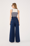 Calça Jeans Pregas Botões