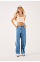 Calça Jeans Detalhe Fenda