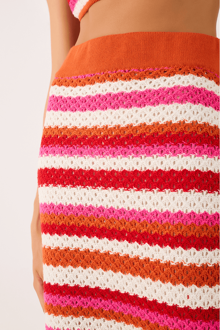 Saia Midi Tricot Listrada