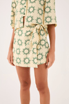 Saia Short Linho Estampa Raiar