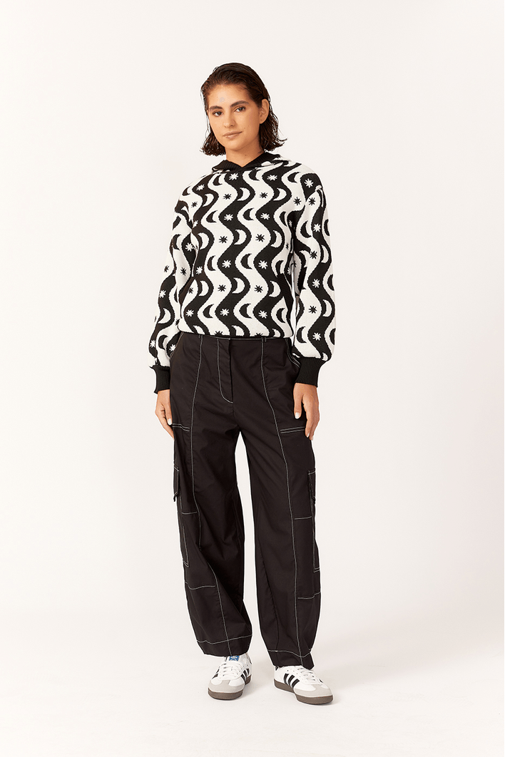 Casaco Tricot Estampa Alquimia