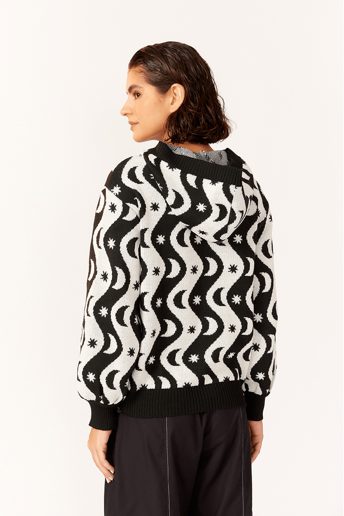 Casaco Tricot Estampa Alquimia