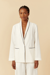 Blazer Linho Com Viés