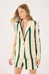 Blazer Linho Estampa Costa