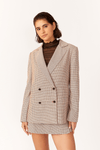 Blazer Oversized Xadrez Alfaiataria
