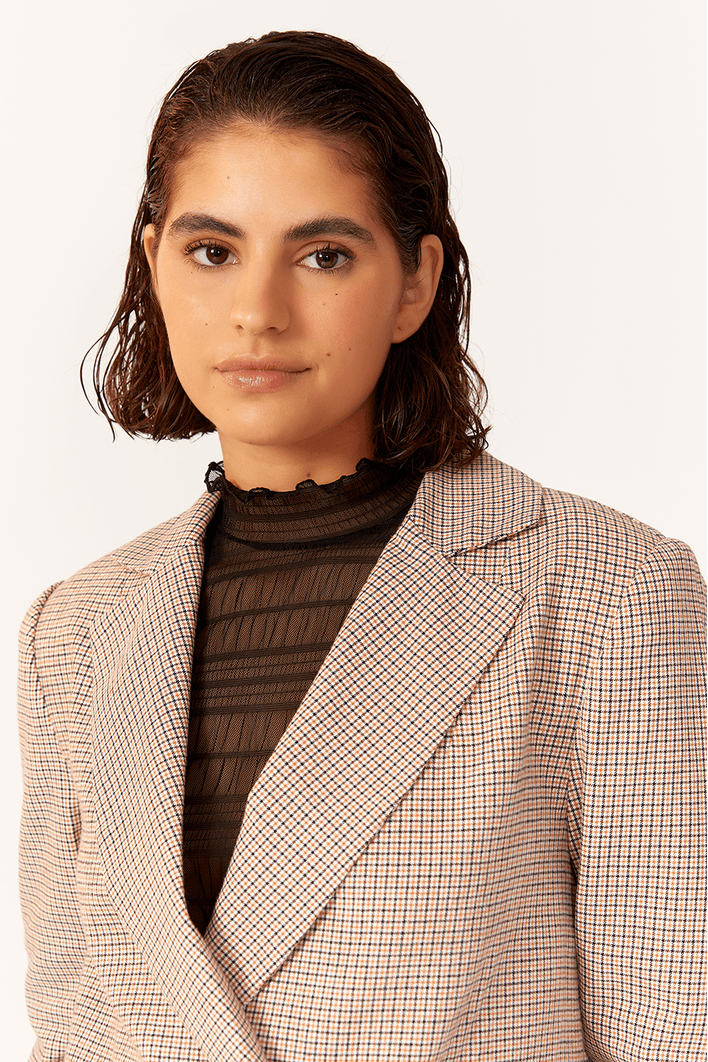 Blazer Oversized Xadrez Alfaiataria