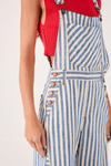 Jardineira Sarja Listra Denim