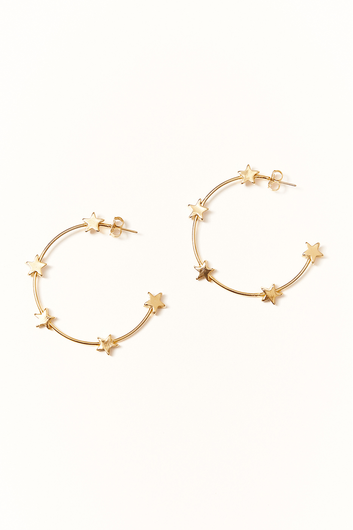 Brinco Argola Estrelinhas