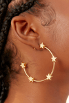 Brinco Argola Estrelinhas