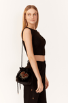 Bolsa Sack Veludo Bordado