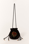 Bolsa Sack Veludo Bordado