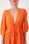 Vestido Voil Decote V