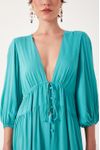 Vestido Voil Decote V