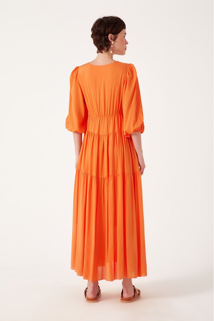 Vestido Voil Decote V