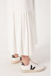 Vestido Linho Longuete Bordado Black