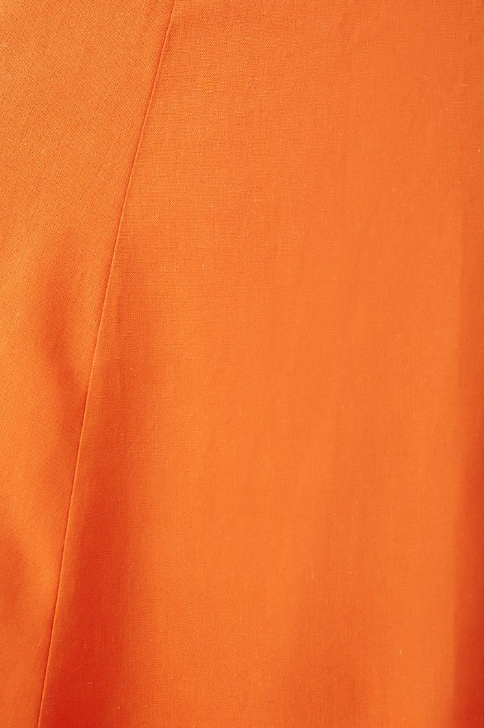 Vestido Linho Longuete Detalhe Busto