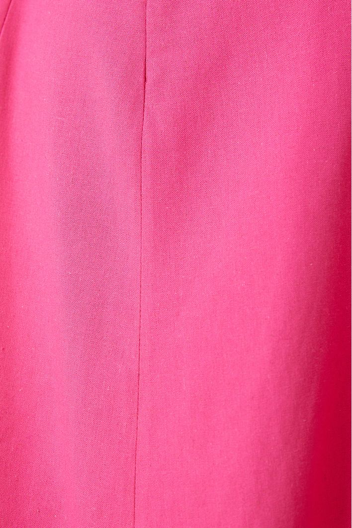 Vestido Linho Longuete Detalhe Busto