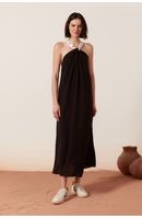 Vestido Alça Bordada
