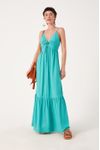 Vestido Longo Amarracao Pescoco