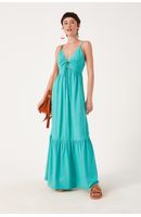 Vestido Longo Amarracao Pescoco