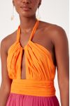 Vestido Longo Crepe Color