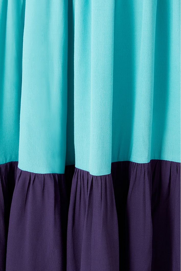 Vestido Longo Crepe Color