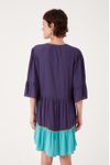 Vestido Curto Crepe Amplo Multicolor