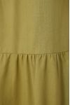 Vestido Linho Longuete Botao Frente
