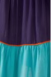 Vestido Curto Crepe Amplo Multicolor
