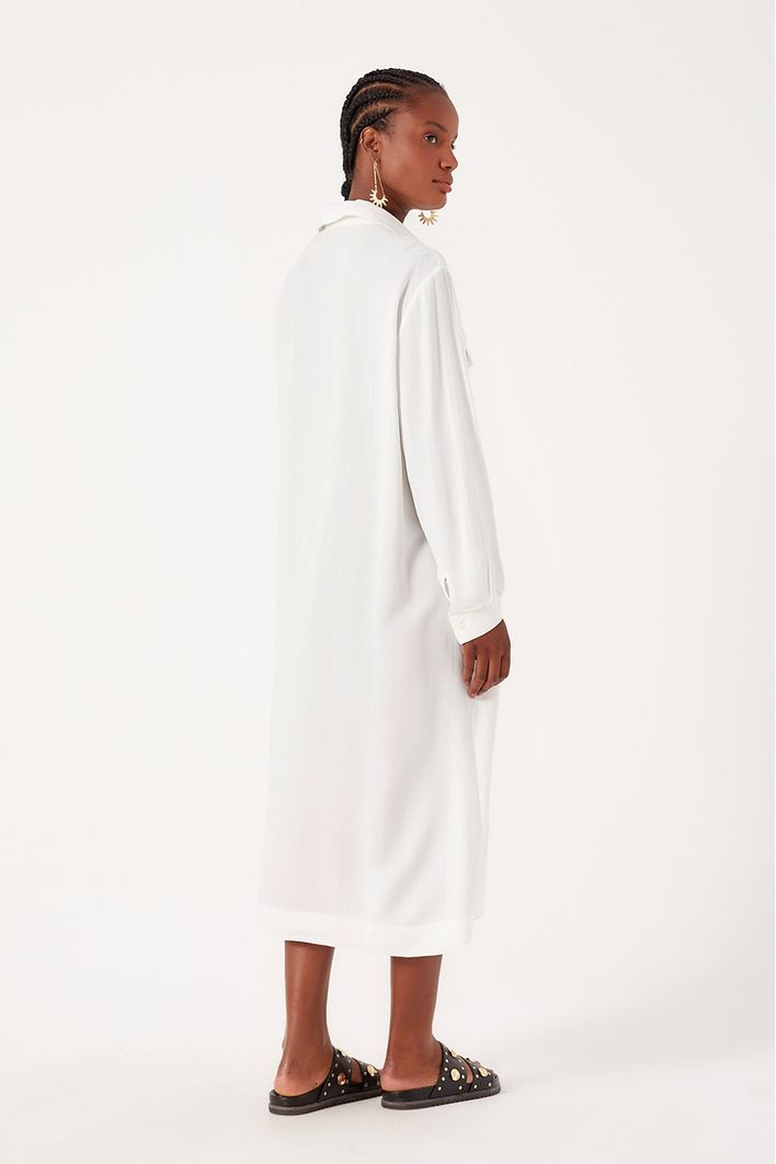 Vestido Chemisier Barra Irregular