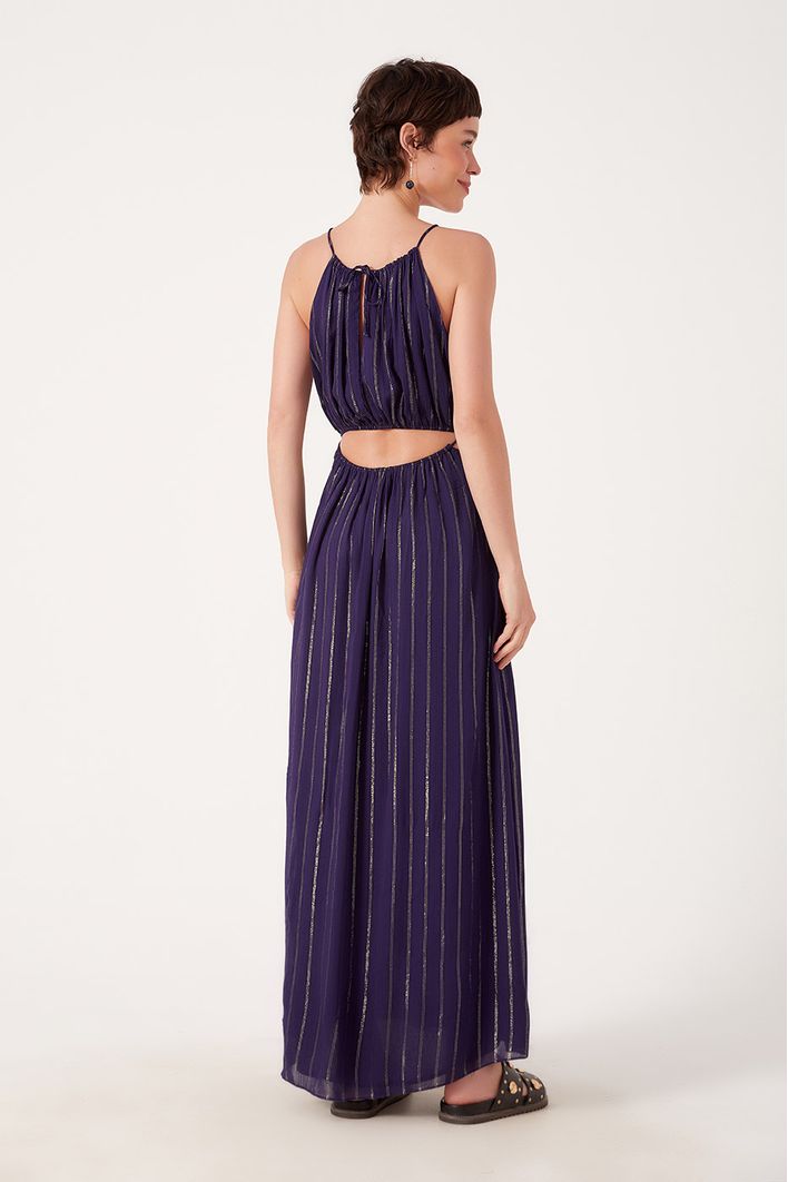 Vestido Lurex Decotado