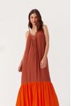 Vestido Longuete Crepe Recorte Decote