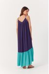Vestido Longuete Crepe Recorte Decote