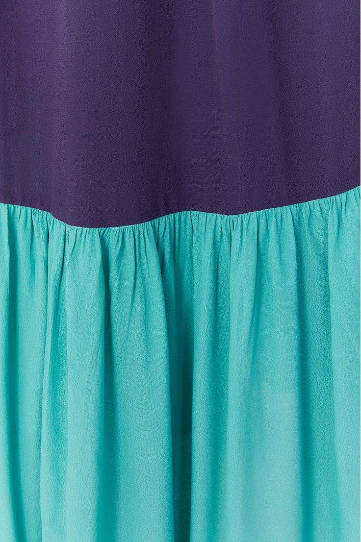 Vestido Longuete Crepe Recorte Decote