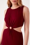 Vestido Vazado Malha Crepe