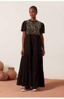 Vestido T-shirt Bordado