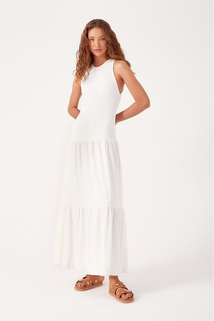 Vestido Mix Malhas