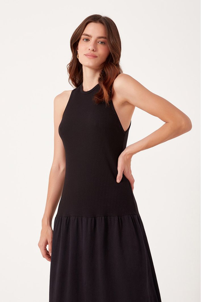 Vestido Mix Malhas