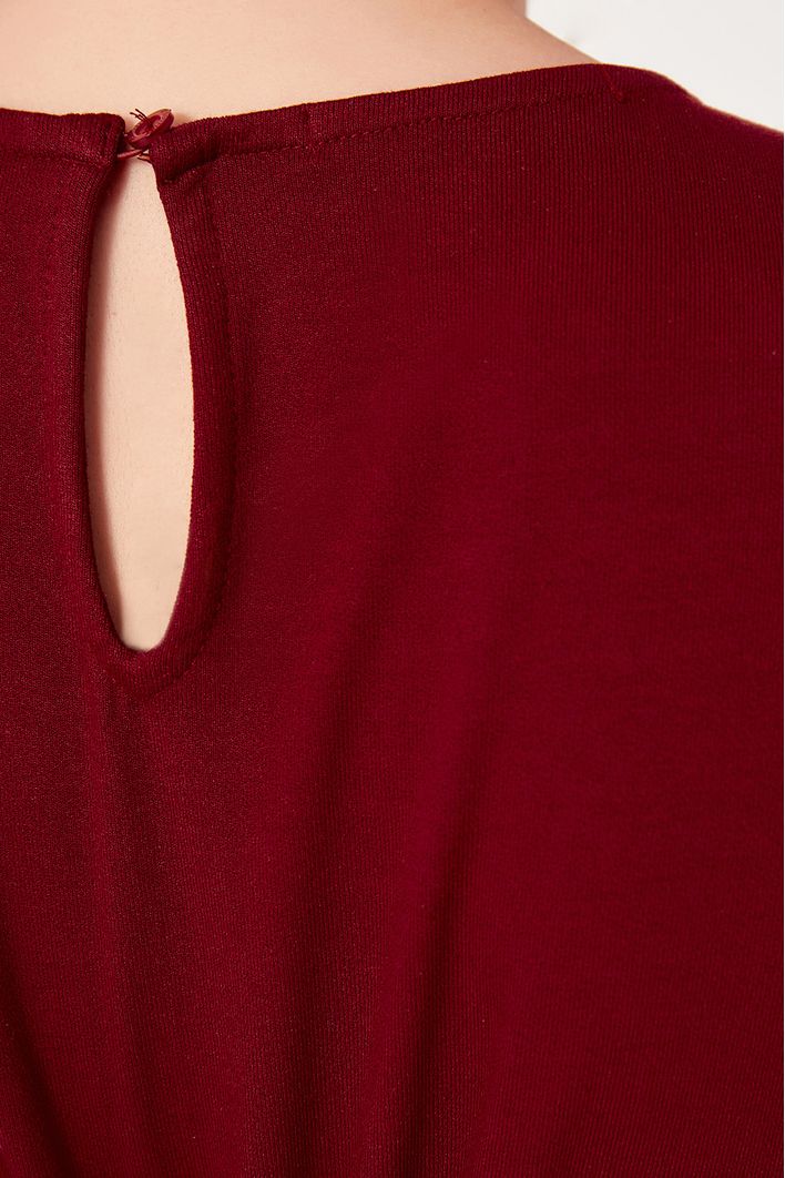 Vestido Vazado Malha Crepe