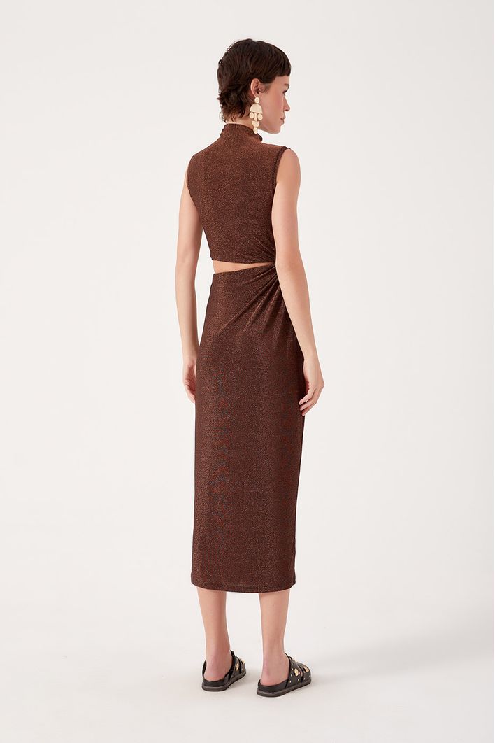 Vestido Malha Lurex