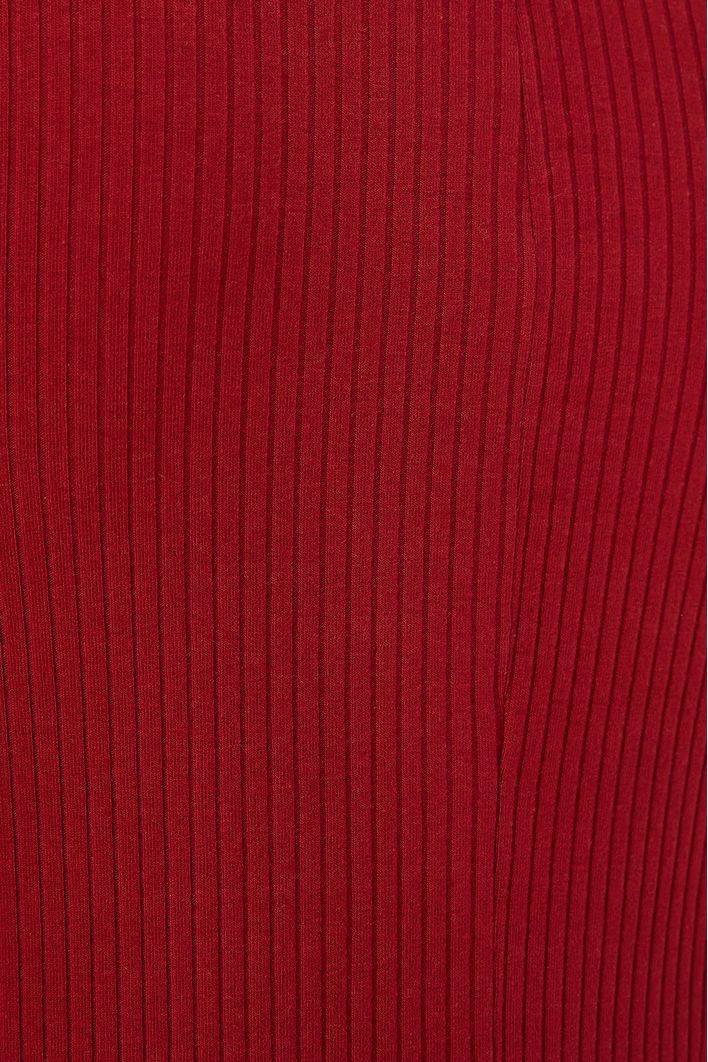 Vestido Ombro Vazado Malha Canelada