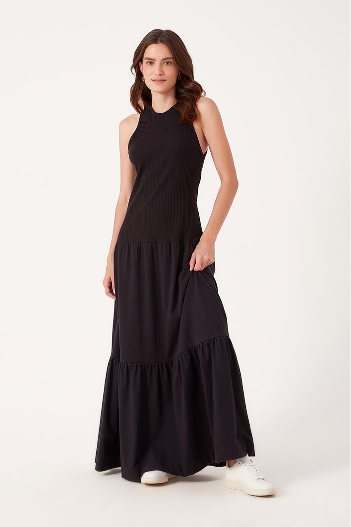 Vestido Mix Malhas