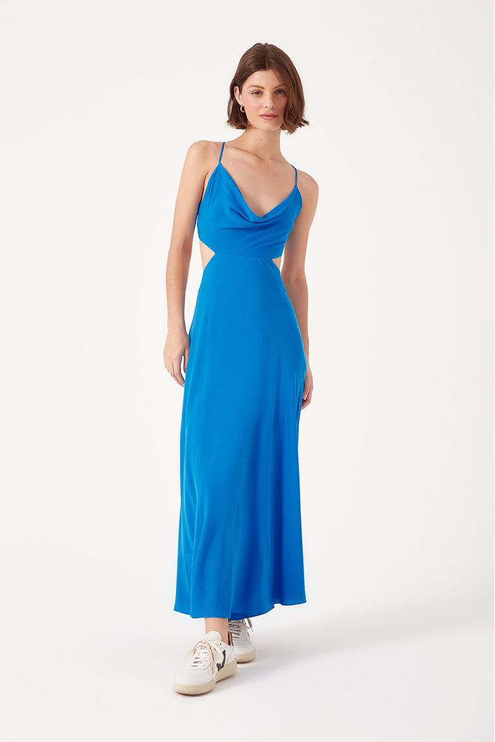 Vestido Cropped Drapeado Busto