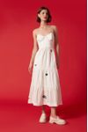 Vestido Midi Estruturado Bordado