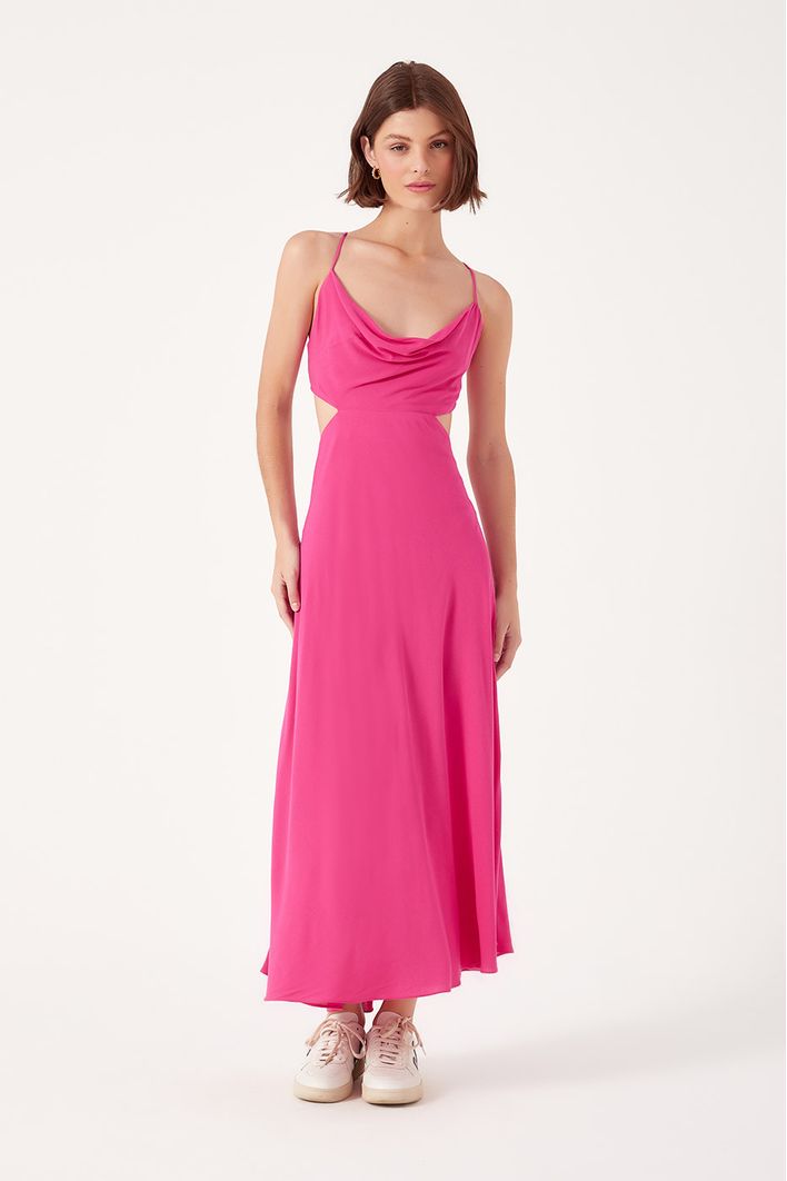 Vestido Cropped Drapeado Busto