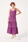 Vestido Midi Bordado Bandana
