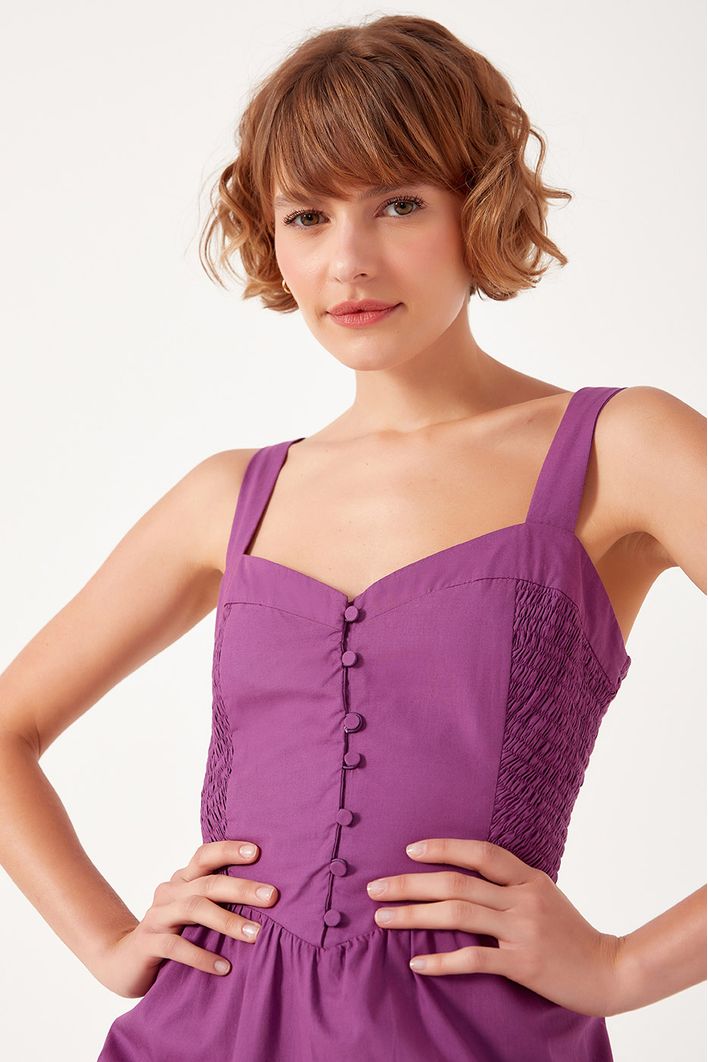 Vestido Midi Bordado Bandana