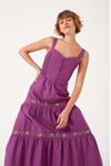 Vestido Midi Bordado Bandana