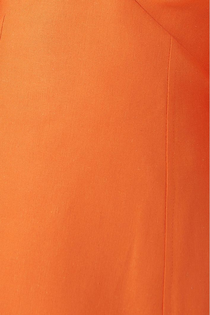 Vestido Manga Bufante Linho