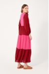 Vestido Longo Lurex Bicolor